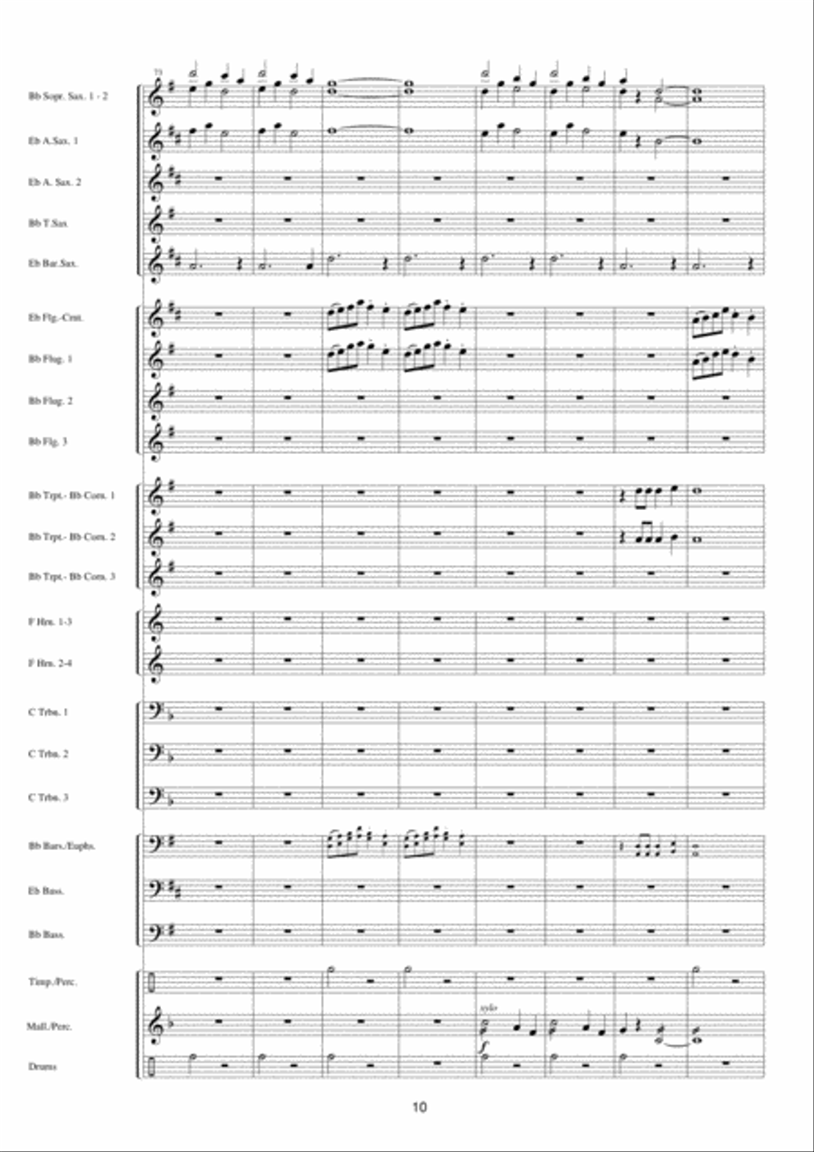 Carnaval Festival Carnaval Festival Fanfare Band scores gallery preview page 11