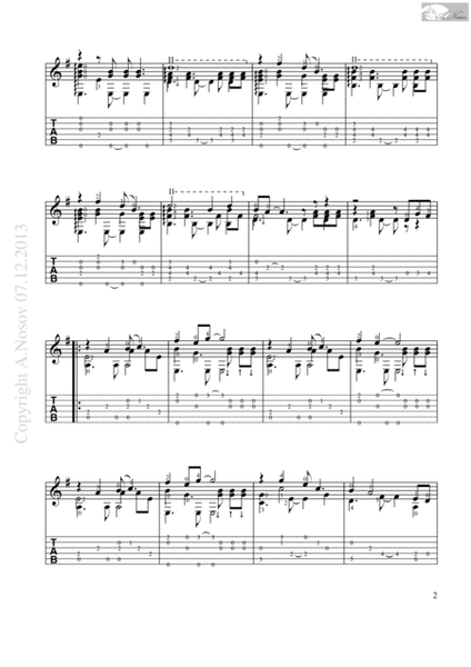 And I Love Her (Sheet music for guitar) image number null