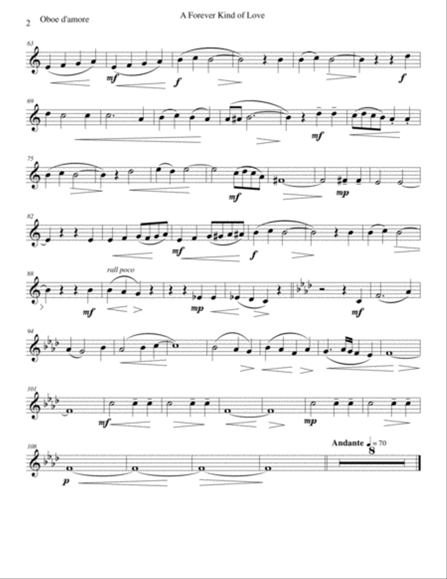 Alternative Oboe d'amore parts for the Esprit de Cor collection Oboe scores gallery preview page 4