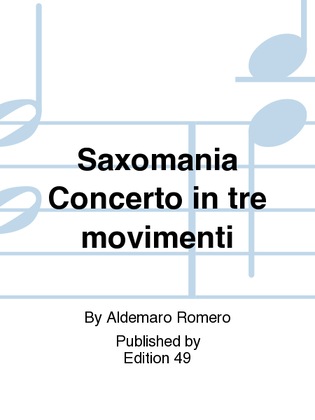 Book cover for Saxomania Concerto in tre movimenti