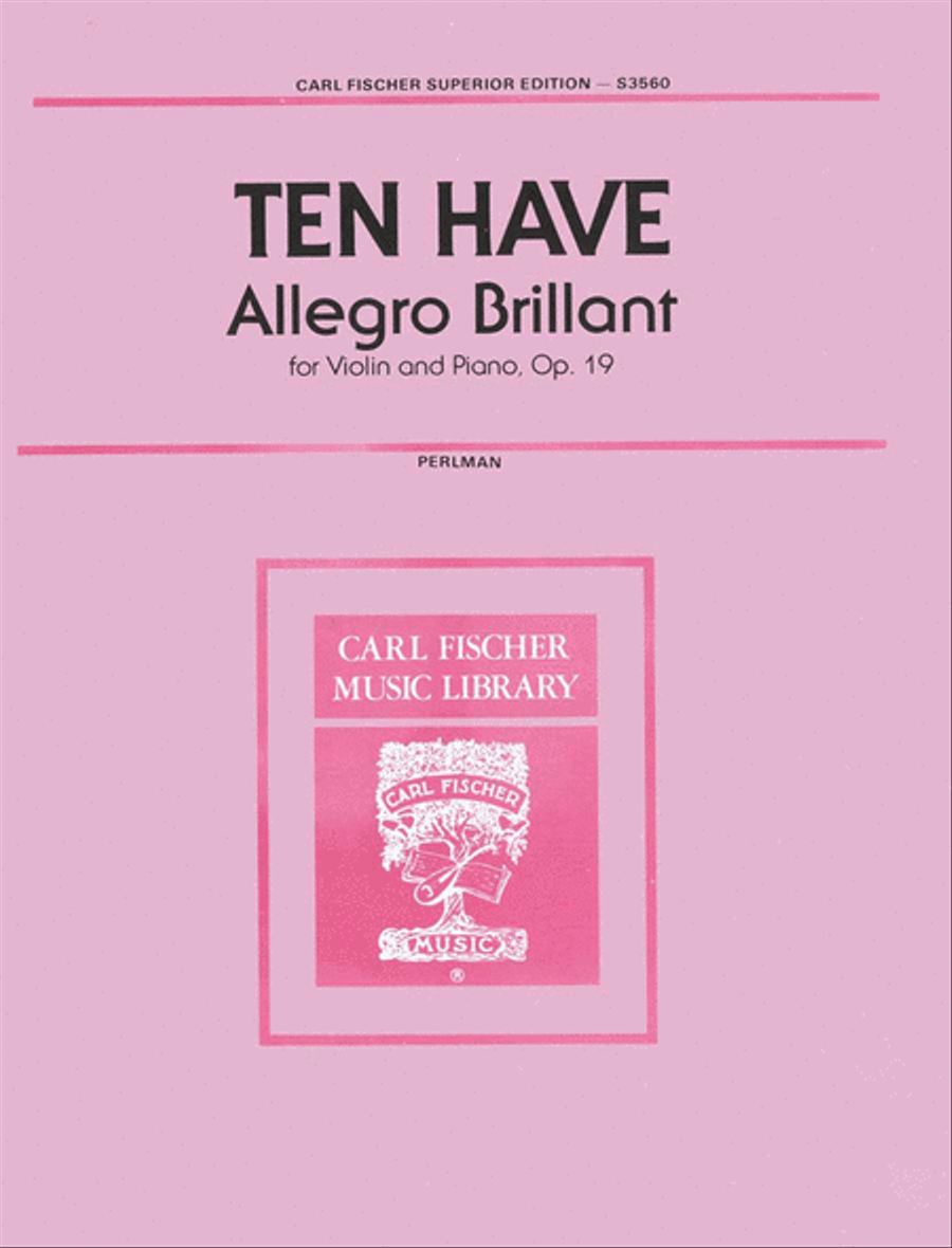 Allegro Brillant Violin Solo scores gallery preview page 1