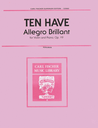 Book cover for Allegro Brillant