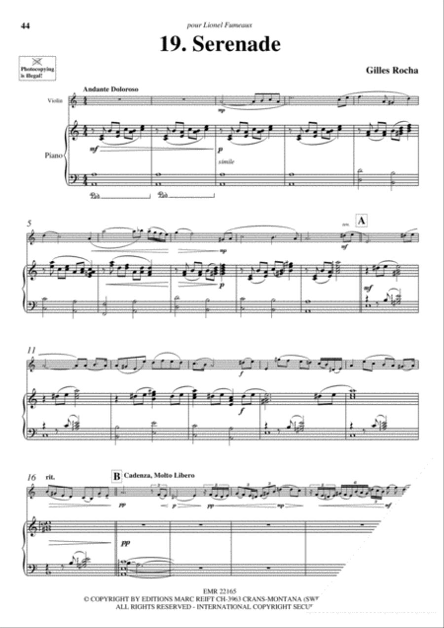 20 Greatest Slow Melodies Violin Solo scores gallery preview page 21