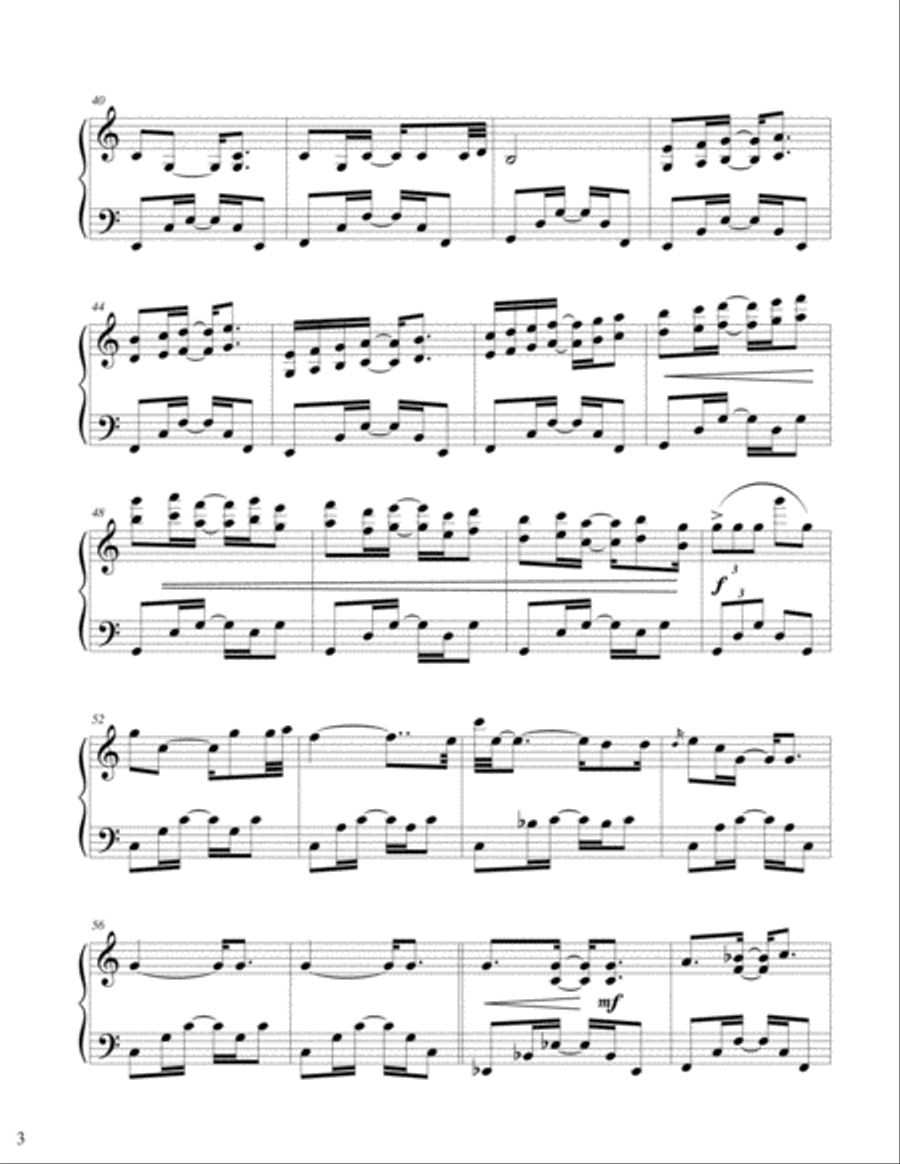 UNCHAIN ME Piano Solo scores gallery preview page 3