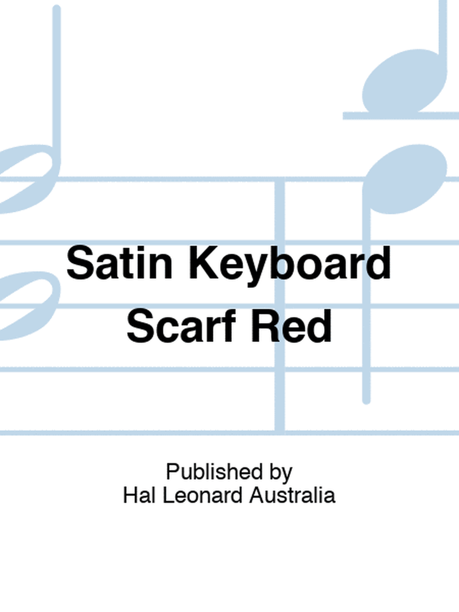 Satin Keyboard Scarf Red