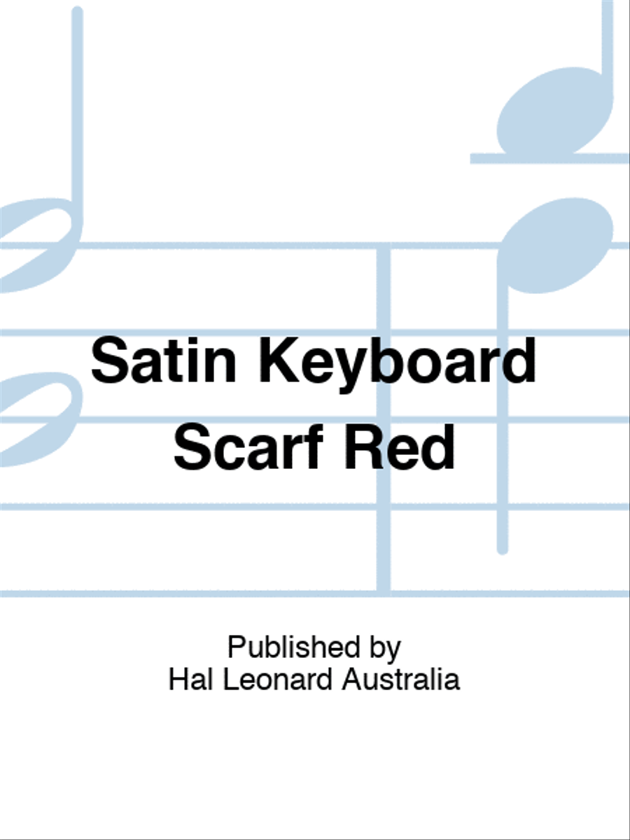 Satin Keyboard Scarf Red Piano scores gallery preview page 1