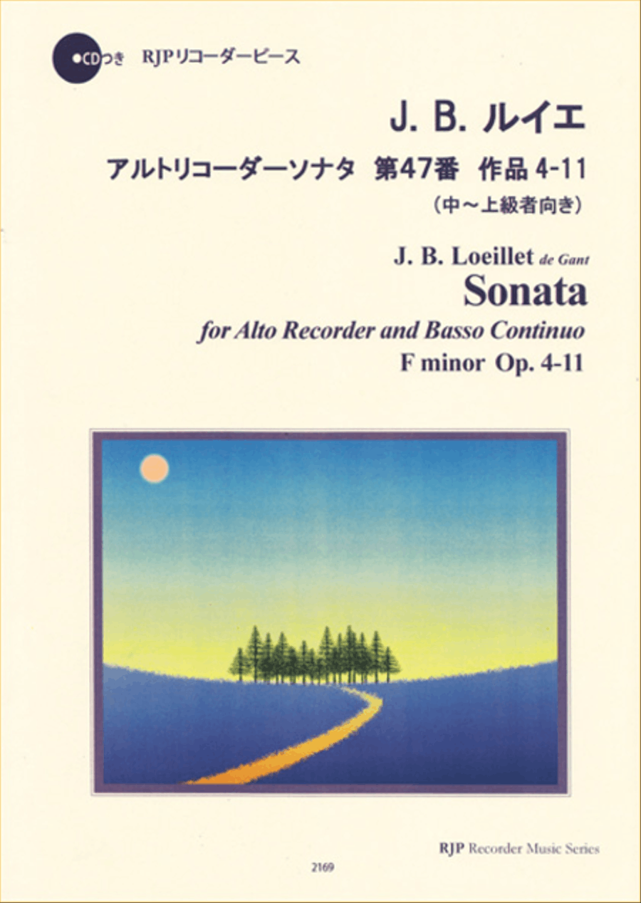 Sonata F minor, Op. 4-11 Alto Recorder scores gallery preview page 1