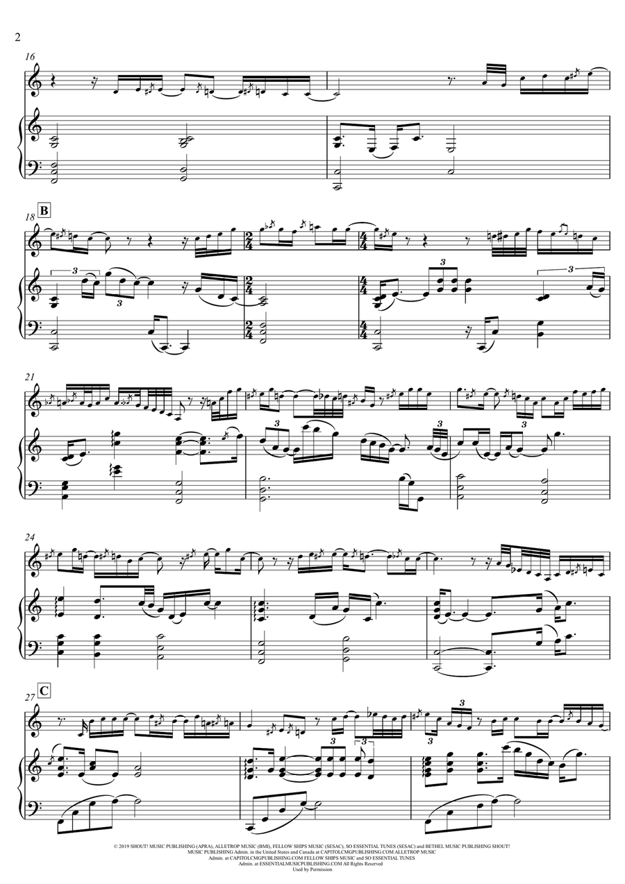 Goodness Of God Goodness Of God Violin Solo scores gallery preview page 2