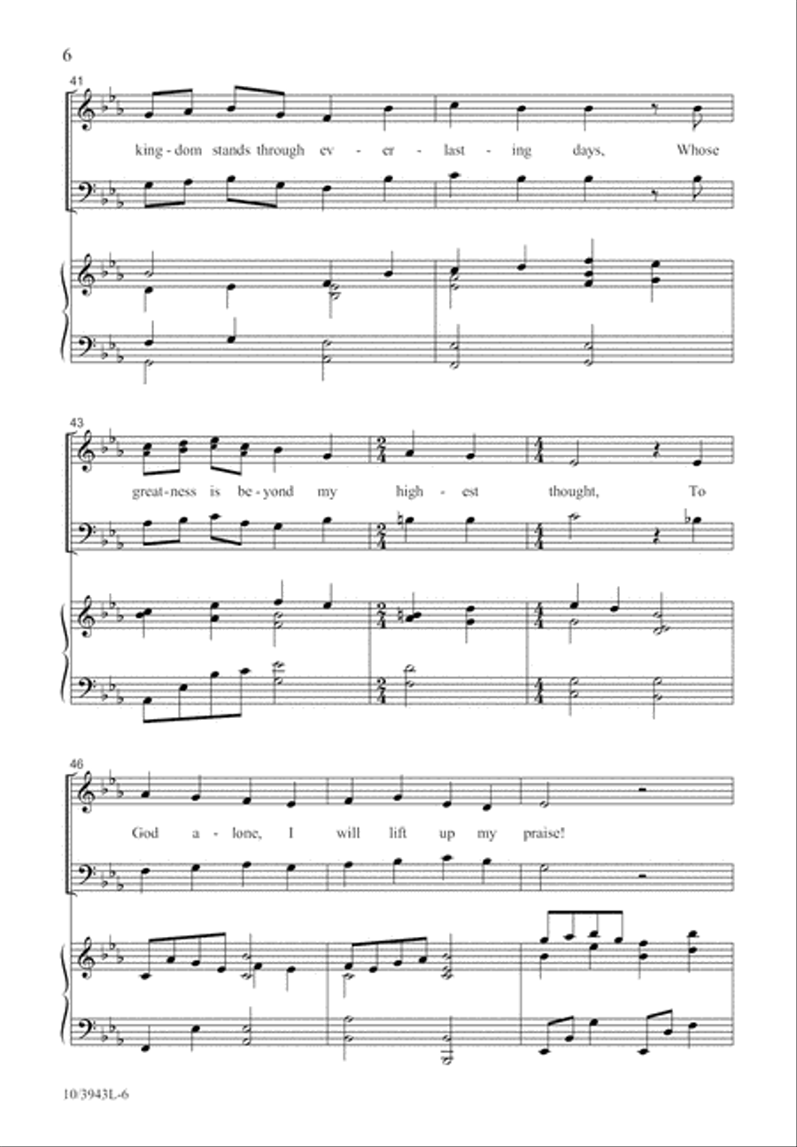 Forever I Will Praise You 2-Part scores gallery preview page 6