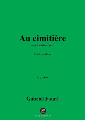 G. Fauré-Au cimitière,in c minor,Op.51 No.2