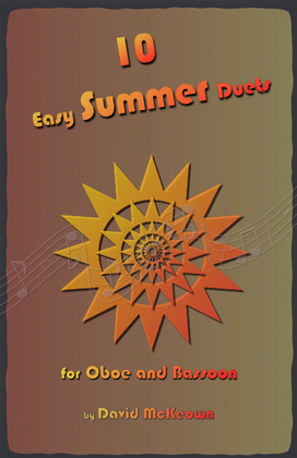 Book cover for 10 Easy Summer Duets for Oboe and Bassoon