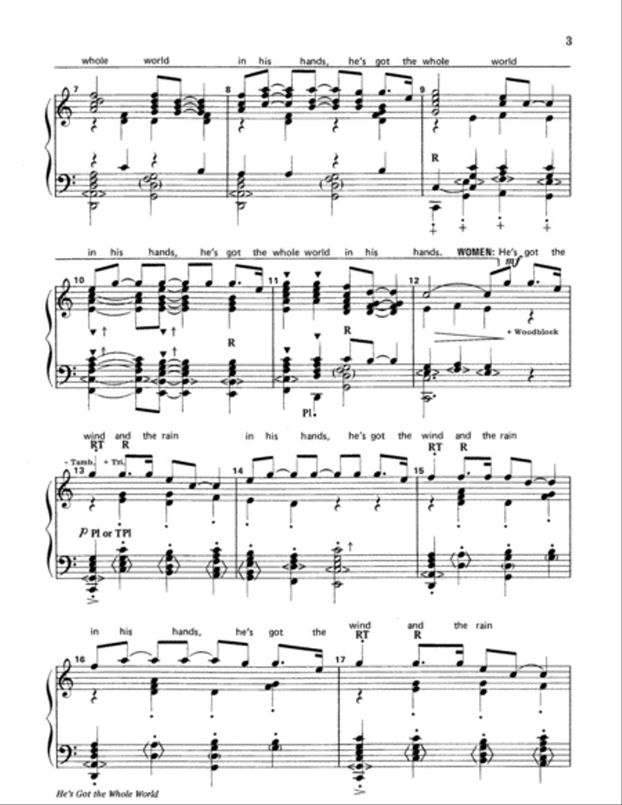 He's Got the Whole World 5-Octaves scores gallery preview page 3