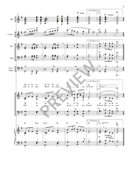 Gospel Acclamation from "Jubilation Mass" - Full Score and Parts