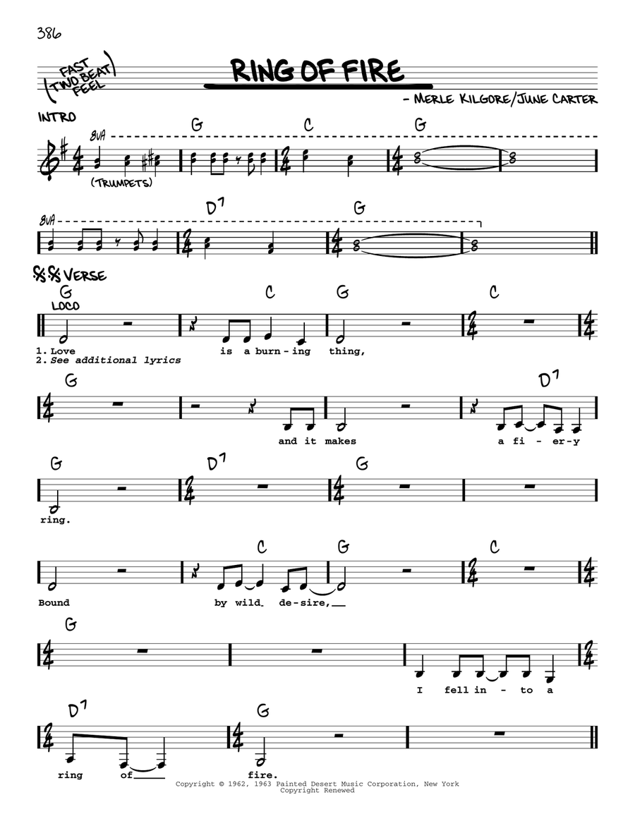 Ring Of Fire Voice scores gallery preview page 1