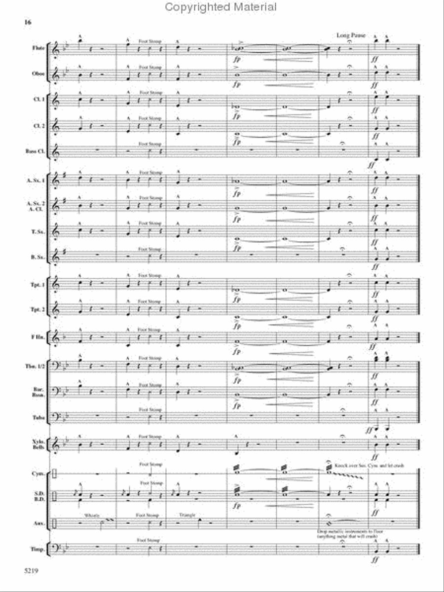 Parade of the Bumbling Wooden Soldiers Concert Band scores gallery preview page 16
