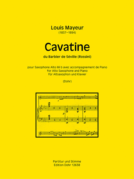 Cavatine du Barbier de Séville (Rossini) für Altsaxophon und Klavier