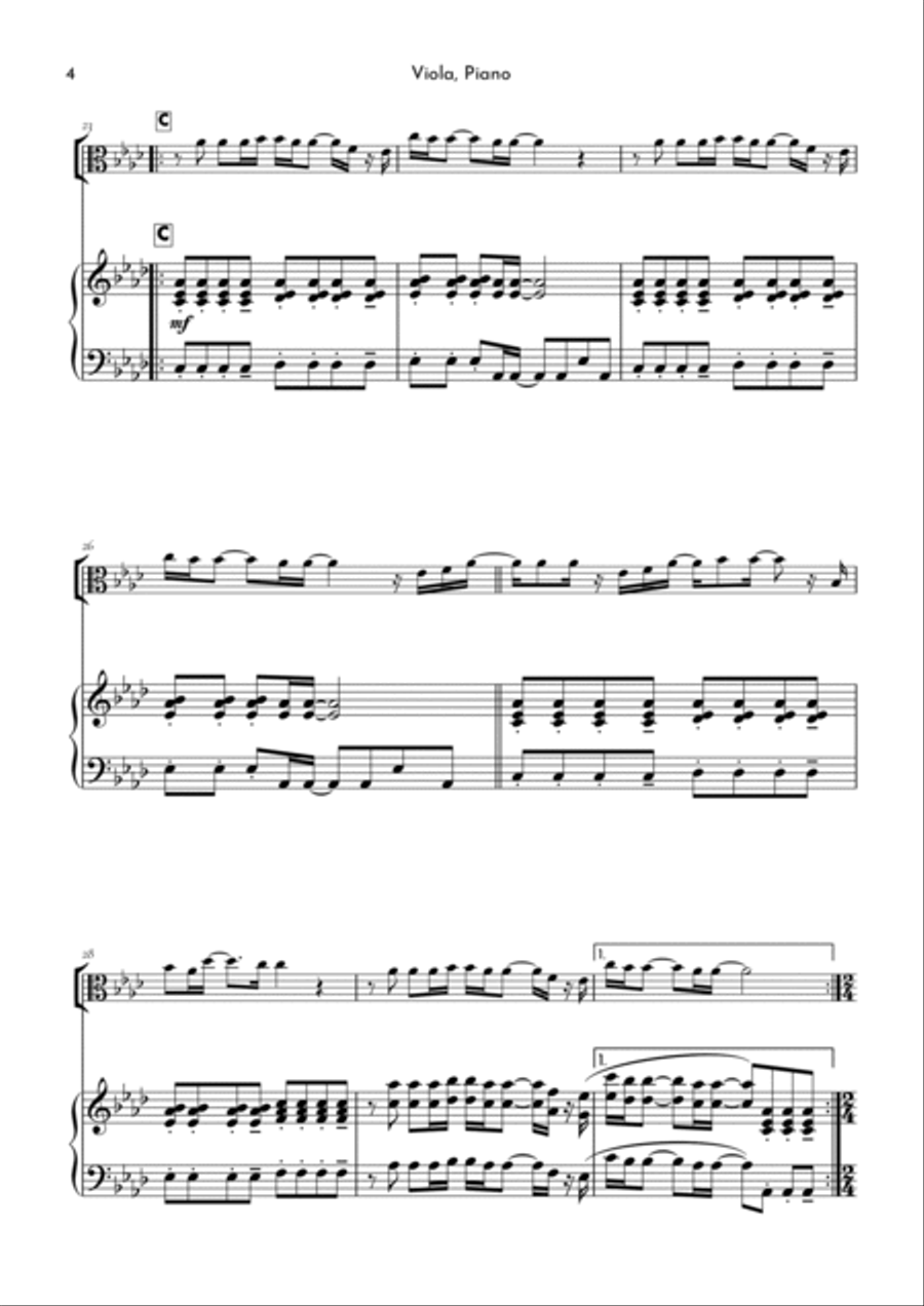 Goodness Of God Viola scores gallery preview page 4