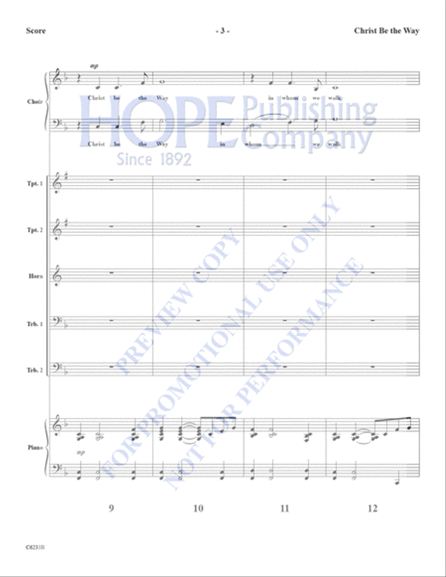 Christ Be the Way Christ Be the Way Choir scores gallery preview page 4