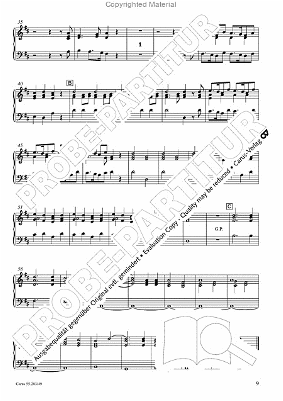 Te Deum for the Victory of Dettingen Organ scores gallery preview page 10