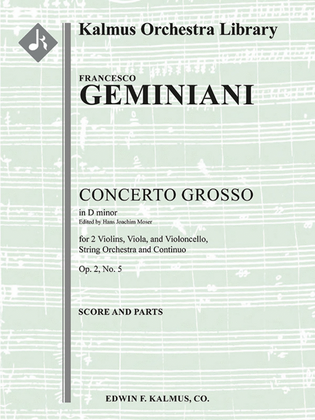Concerto Grosso in D minor, Op. 2, No. 5
