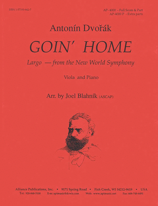 Book cover for Goin' Home - Vla/pno