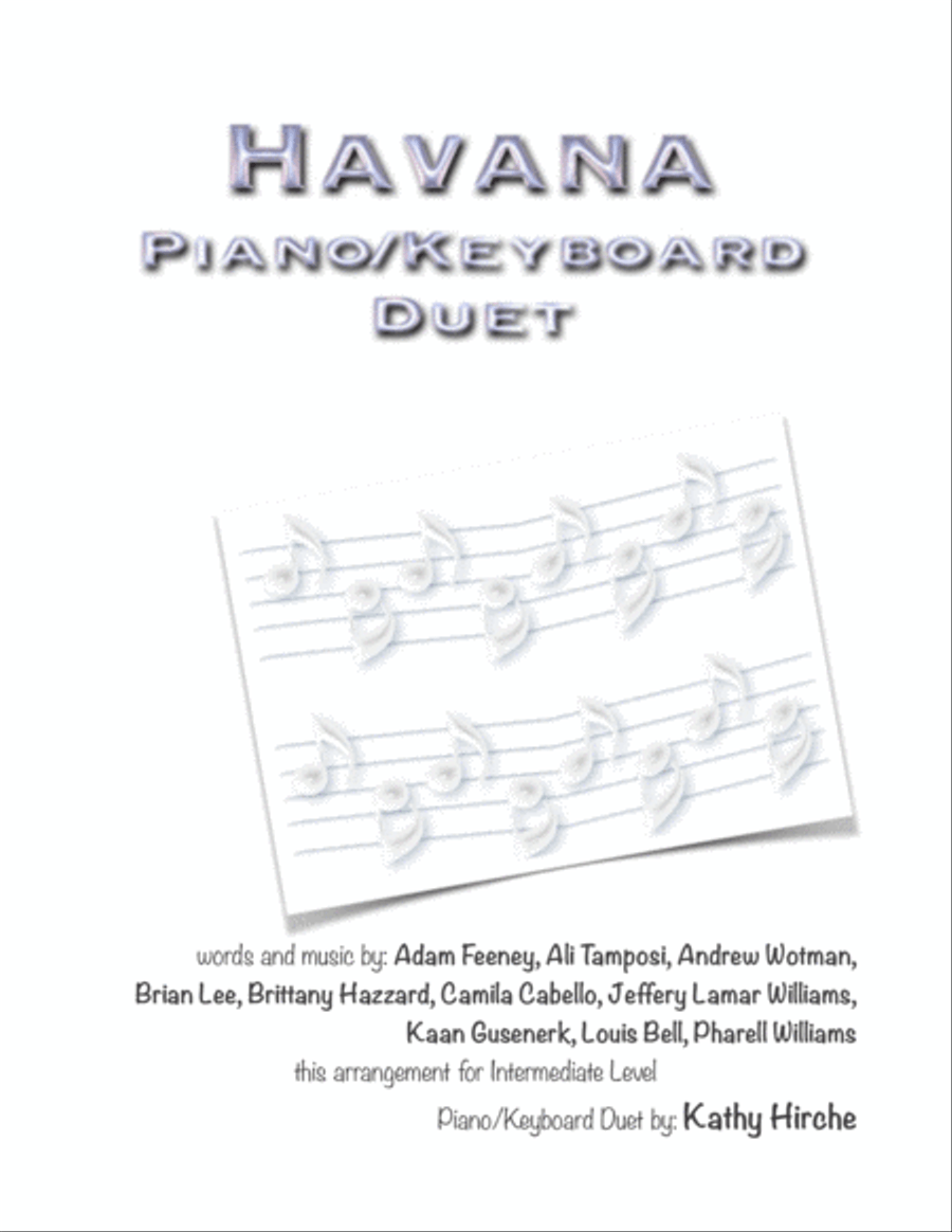 Havana Piano scores gallery preview page 1