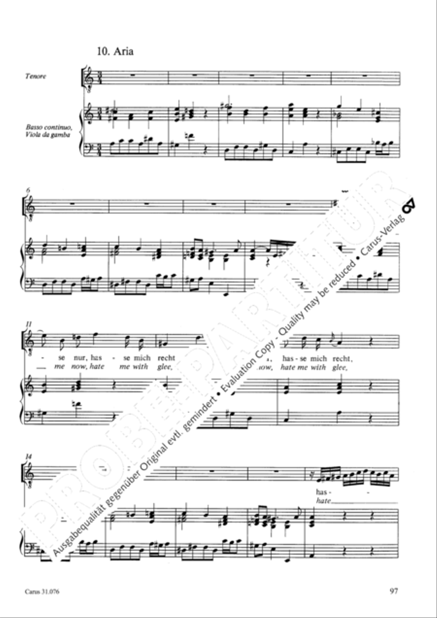 The heavens are telling the Father's glory (Die Himmel erzahlen die Ehre Gottes) 4-Part scores gallery preview page 98