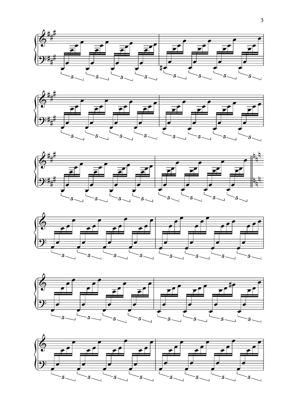 In The Void Piano Solo scores gallery preview page 3