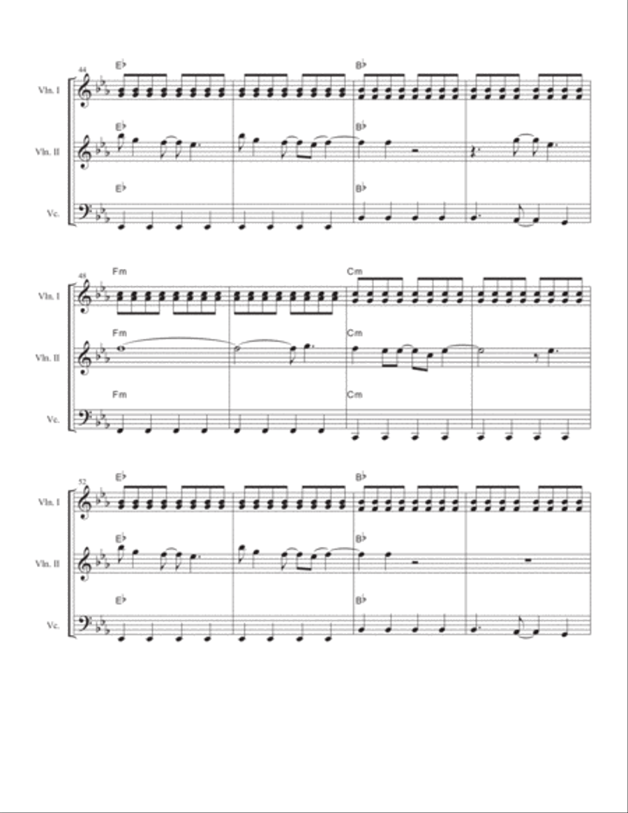 Blinding Lights String Trio scores gallery preview page 5