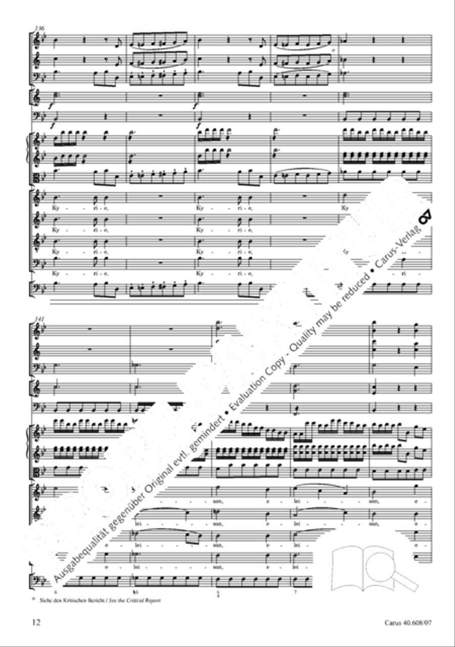 Missa Sancti Bernardi von Offida in B 4-Part scores gallery preview page 27