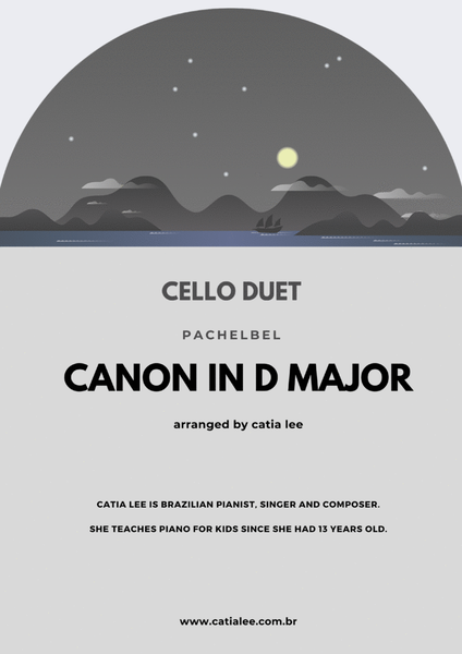 Canon in D - Pachelbel - for cello duet D Major image number null