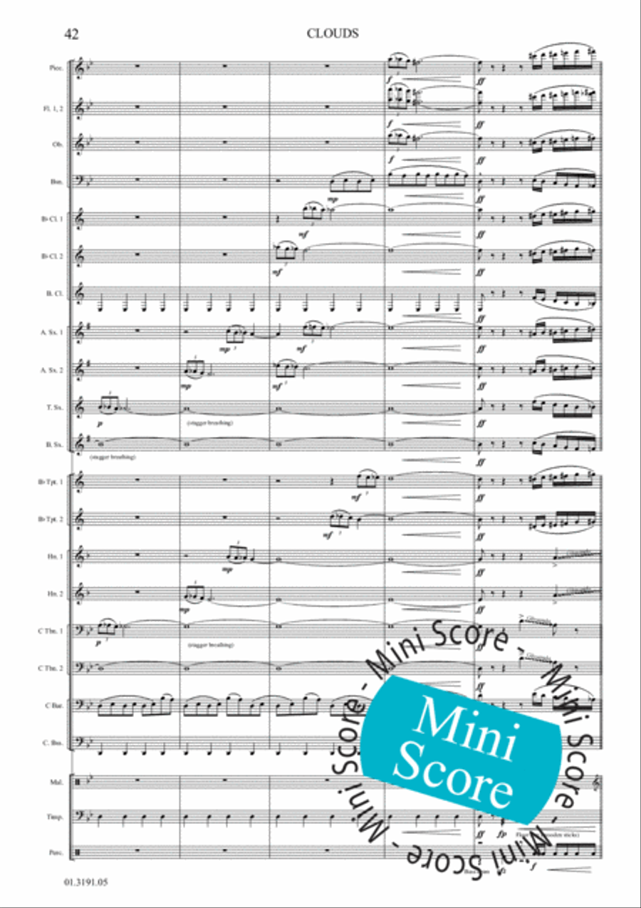 Clouds Clouds Concert Band scores gallery preview page 48