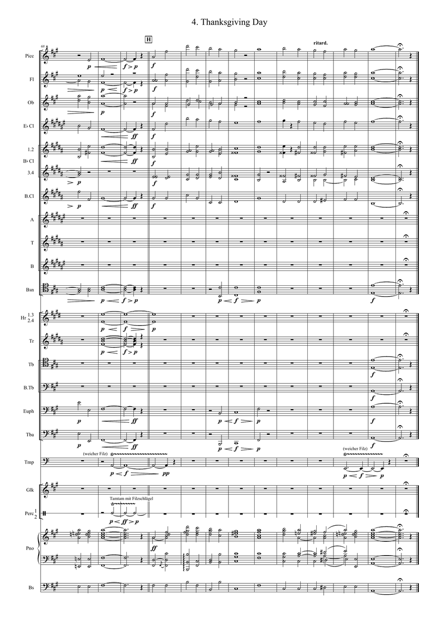 Thanksgiving Day Concert Band scores gallery preview page 6