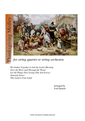 Book cover for Thanksgiving Medley for String Quartet or String Orchestra