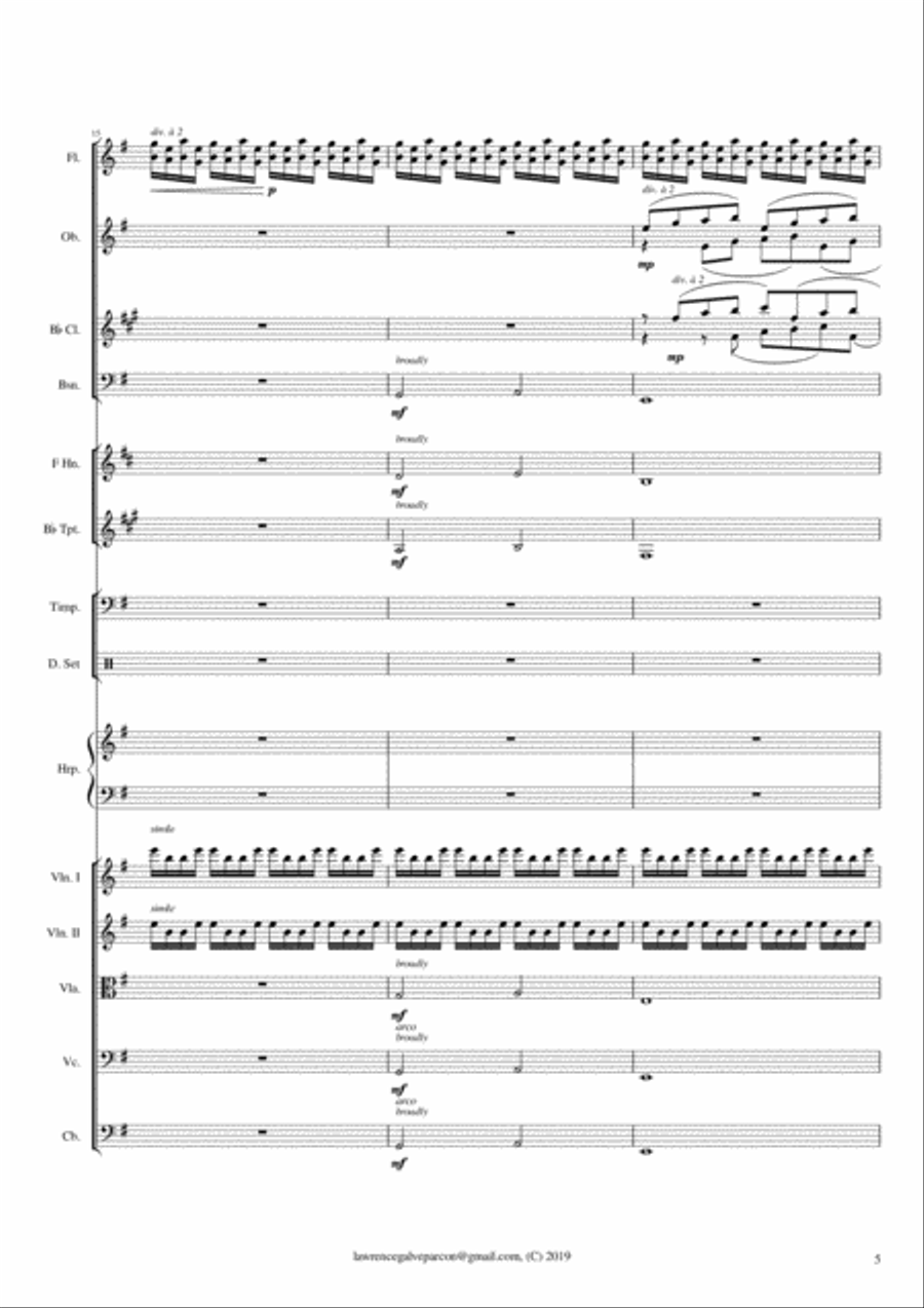 Layag (Sail) Chamber Orchestra scores gallery preview page 5