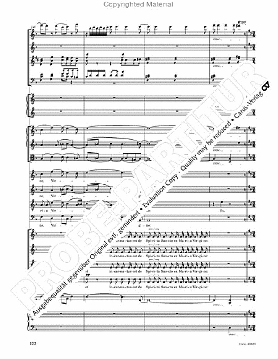 Missa solemnis Missa solemnis 4-Part scores gallery preview page 138