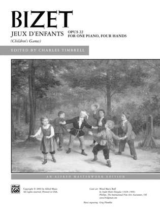 Book cover for Bizet: Jeux d'enfants, Opus 22 - Piano Duet (1 Piano, 4 Hands)