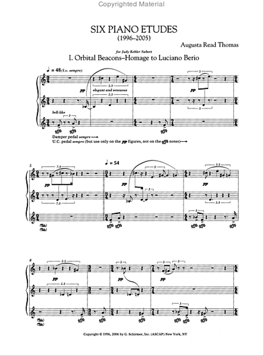 6 Piano Etudes (1996-2005) Piano Method scores gallery preview page 2
