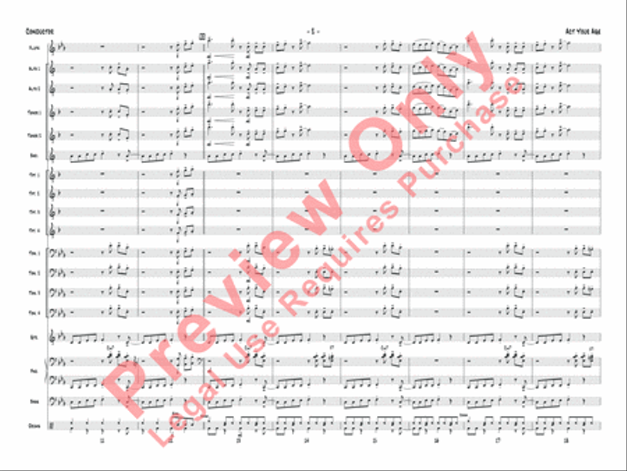 Act Your Age Jazz Ensemble scores gallery preview page 5