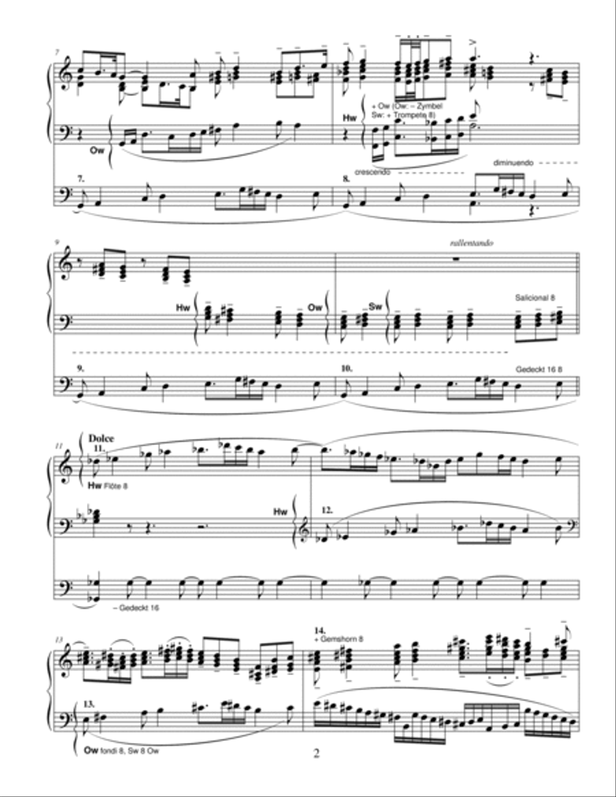 Passacaglia in Sol Op. 19 Organ Solo scores gallery preview page 2