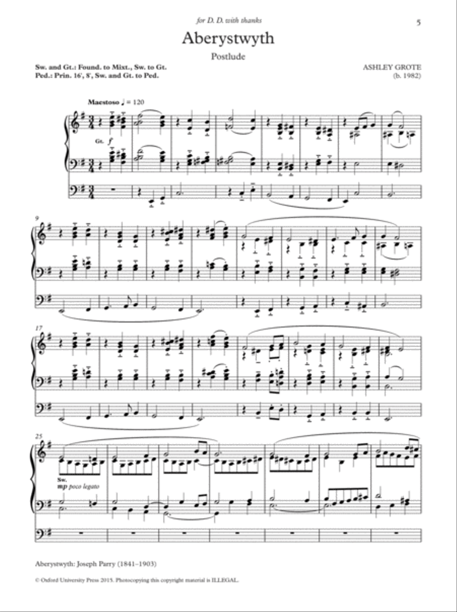 Oxford Hymn Settings for Organists: Lent and Passiontide Organ Solo scores gallery preview page 4