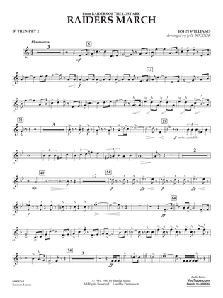 Raiders March (from Raiders Of The Lost Ark) (arr. Jay Bocook) - Bb Trumpet 2