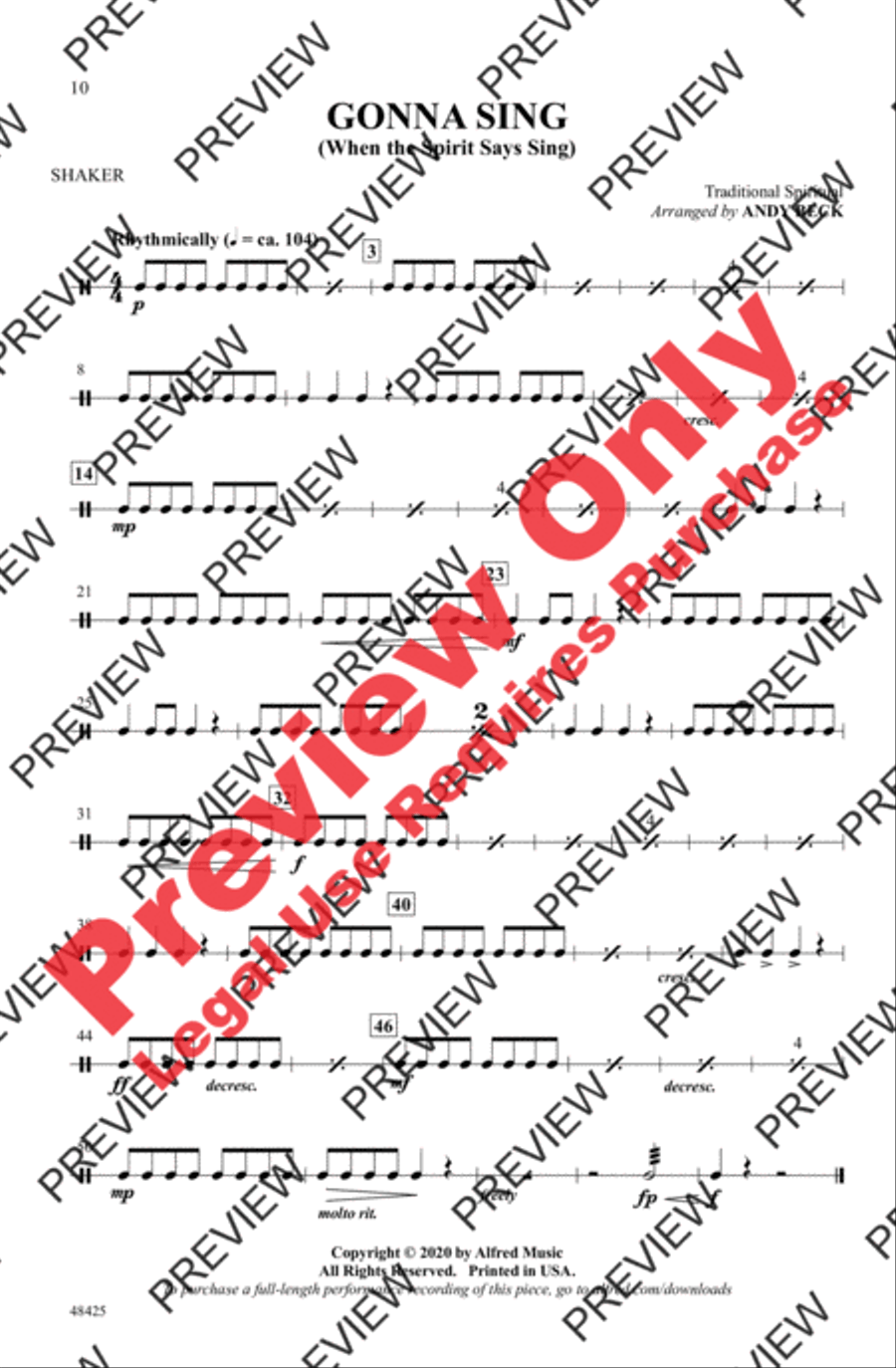 Gonna Sing Gonna Sing 3-Part scores gallery preview page 10