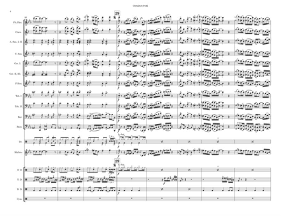 Sir Duke Marching Band scores gallery preview page 4