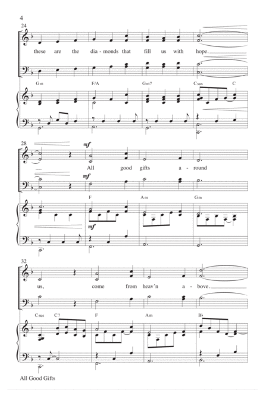 All Good Gifts 4-Part scores gallery preview page 4
