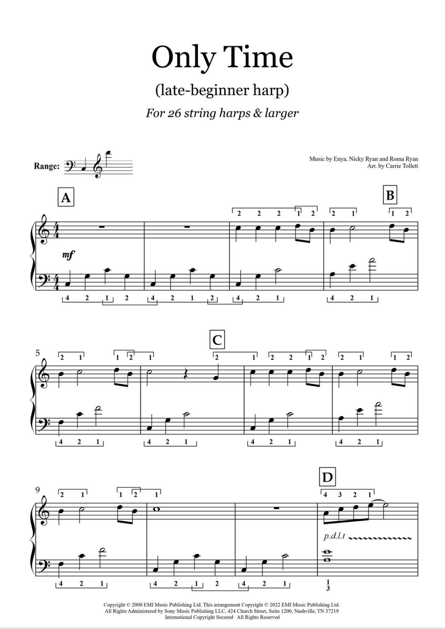 Only Time Harp scores gallery preview page 2