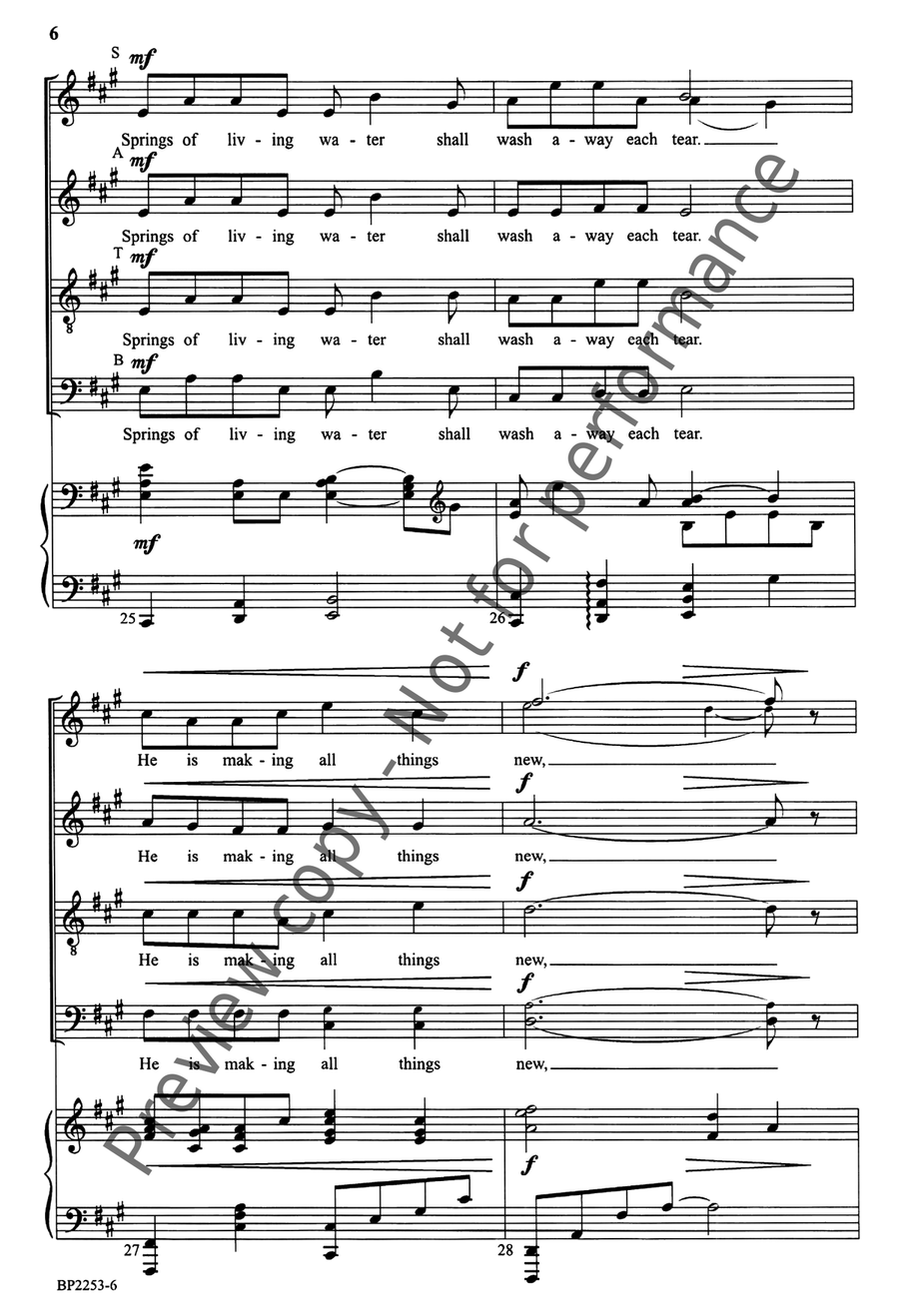 All Things New (Hagenberg) 4-Part scores gallery preview page 7