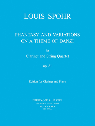 Book cover for Phantasy and Variations on a Theme of Danzi Op. 81