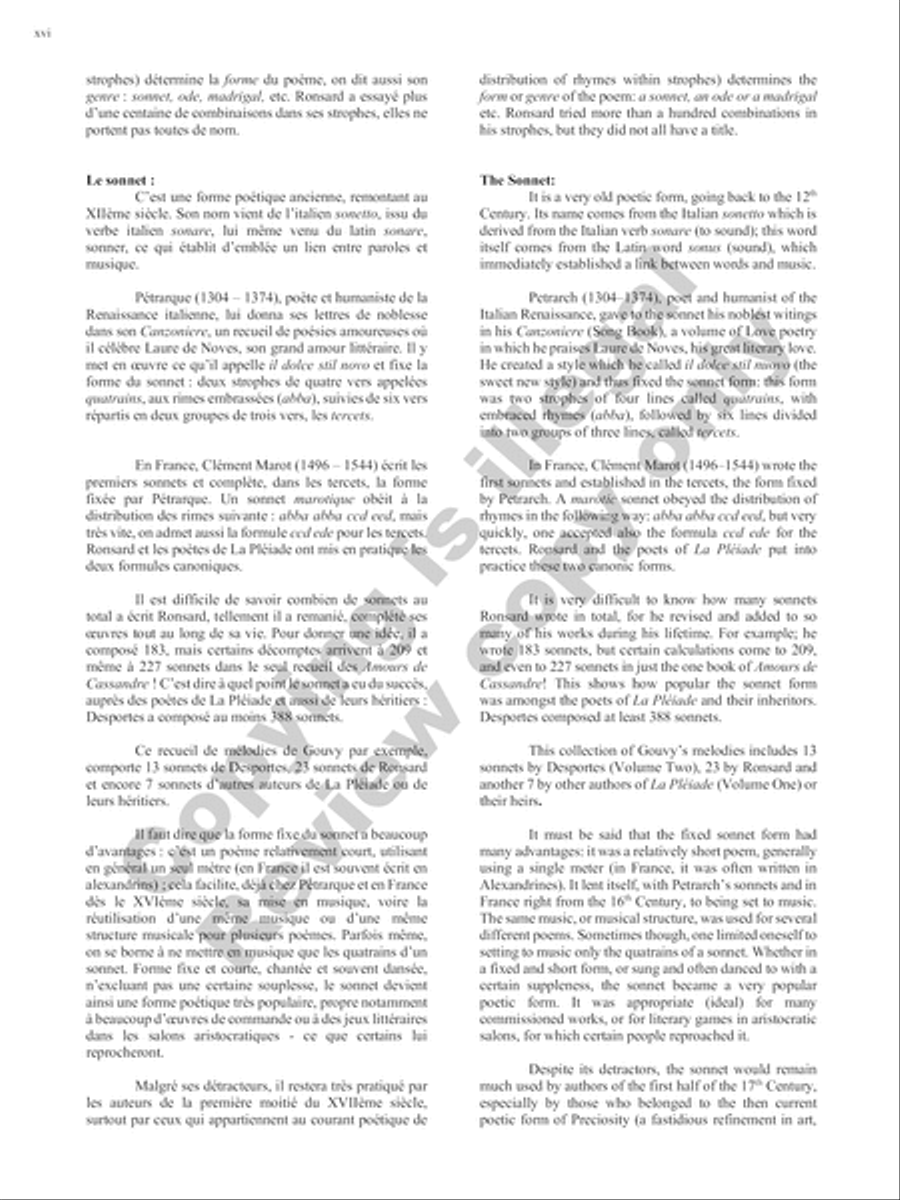 Songs of Gouvy, Volume 1: 40 poèmes de Pierre de Ronsard; 12 poèmes de La Pleïade Piano Accompaniment scores gallery preview page 57