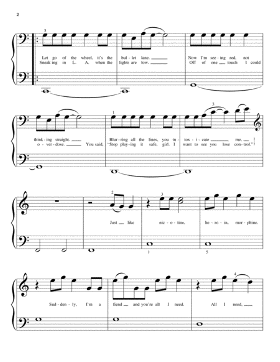 Never Be The Same Easy Piano scores gallery preview page 2